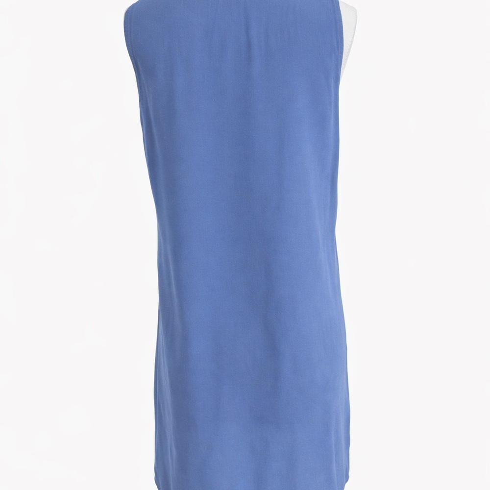 Luna Moon Blue Embroidered Sleeveless Tunic Top - Picture 2 of 2